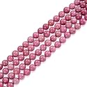 90pcs Adabele Natural Grade A Pink Rhodonite Gemstone 8mm Round Beads
