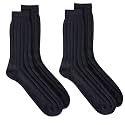 92% Merino Wool Socks Rib-Knit Home Natural, Made in Mongolia