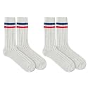 92% Merino Wool Socks Rib-Knit Home Natural, Made in Mongolia