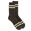 92% Merino Wool Socks Rib-Knit Home Natural, Made in Mongolia