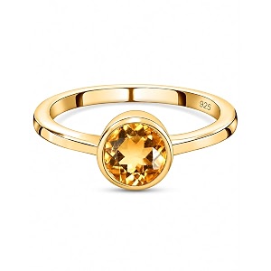 925 Sterling Silver 18K Gold Plated Birthstone