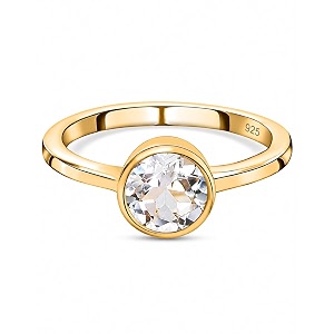 925 Sterling Silver 18K Gold Plated Birthstone