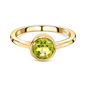 925 Sterling Silver 18K Gold Plated Birthstone