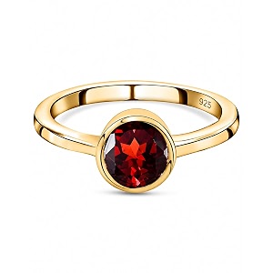 925 Sterling Silver 18K Gold Plated Birthstone