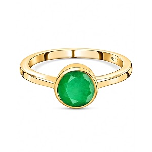 925 Sterling Silver 18K Gold Plated Birthstone