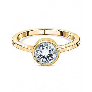 925 Sterling Silver 18K Gold Plated Birthstone