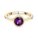 925 Sterling Silver 18K Gold Plated Birthstone