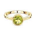 925 Sterling Silver 18K Gold Plated Birthstone
