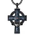 925 Sterling Silver Cross Pendant Necklace for Men Women Amulet Necklace Protection Jewelry Religious Gifts(With Gift Box)