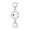 925 Sterling Silver Magnetic Clasps for Necklace Bracelet for Women Men