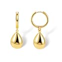 ALEXCRAFT Gold/Silver Teardrop Leverback Dangle Earrings for Women Girls