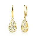ALEXCRAFT Gold/Silver Teardrop Leverback Dangle Earrings for Women Girls