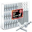 92Pcs 3/16 Inch Toggle Bolts for Drywall, Butterfly Anchors Heavy Duty Drywall Anchors and Screws Kit, Toggle Bolts and Wing Nut Kit with Nuts Washers for Hollow Wall, Ceiling (23 Set)