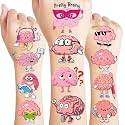 96PCS Cute Brain Education Temporary Tattoos for Kids Boys Girls