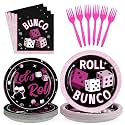 96Pcs Dice Party Supplies Card Game Birthday Decorations Serves 24