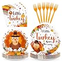 96Pcs Thanksgiving Baby Shower Party Decoration, Serves 24