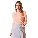 98 Degree North Women Ribbed Collar Neck