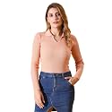 98 Degree North Women Ribbed Collar Neck