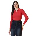 98 Degree North Women Spread Collar Sweater-G1577-BLACK