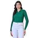 98 Degree North Women Spread Collar Sweater-G1577-BLACK