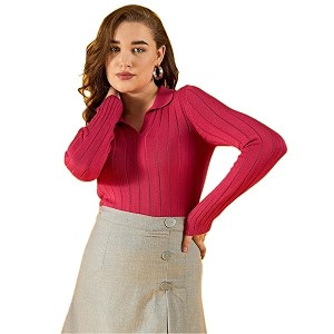 98 Degree Women Pure Cotton Collar Neck