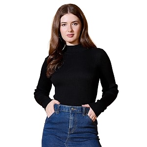 98 Degree Women Pure Cotton High Neck