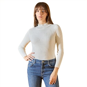 98 Degree Women Pure Cotton High Neck