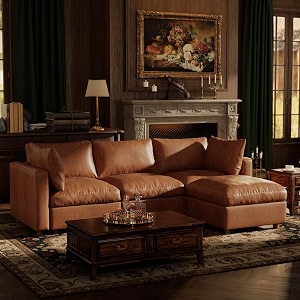 99 Faux Leather Modular Sectional Sofa with