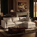 993939 Faux Leather Modular Sectional Sofa with