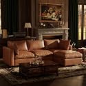 993939 Faux Leather Modular Sectional Sofa with