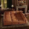 993939 Faux Leather Modular Sectional Sofa Bed