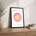 999 Release Premium Framed Wall Poster (12x18 Inch) | Spiritual Let Go &amp; Positive Energy Wall Art | Inspirational Quote Decor for Bedroom, Living Room, Office &amp; Meditation Space | Ready-to-Hang Display Frame