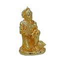 DIVINITI 24K Gold Plated Hanuman Ji Ashirwad Idol for Home Decor Showpiece, Puja Room|Religious Statue for Peace and Prosperity|Luxury Sculptures for Table Decor, Gift, Festival (19.5 X 11 cm)