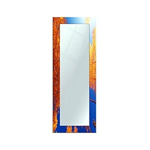 999store printed huge mirror mirror full length for bedroom blue brown tree pattern large long big full length mirror mdf_18x48 inches mirrorbmp286