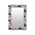 999STORE Printed Long Mirrors for Wall Mirror for Wall Large Size Blue Clouds Pattern Mirror 4 feet (MDF_18X48 Inches) MirrorBMP68