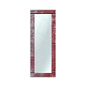 999STORE Printed Long Mirror Mirror for Wall Decor red Wooden Pattern Large Long Big Full Length Mirror (MDF_18X48 Inches) MirrorBMP302