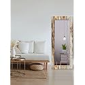 999STORE Printed Big Mirror for Bathroom Wall Full Wall Mirrors Brown Wooden Pattern Large Long Big Full Length Mirror (MDF_24X60 Inches) Mirror24X60298