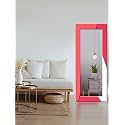999STORE Printed Design Mirror for Wall Rectangle Mirror for Wall Pink Strips Pattern Large Long Big Full Length Mirror (MDF_24X60 Inches) Mirror24X60341