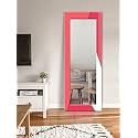 999STORE Printed Design Mirror for Wall Rectangle Mirror for Wall Pink Strips Pattern Large Long Big Full Length Mirror (MDF_24X72 Inches) Mirror24X72341