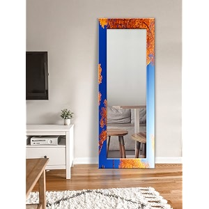999store printed huge mirror mirror full length for bedroom blue brown tree pattern large long big full length mirror mdf_24x72 inches mirror24x72286