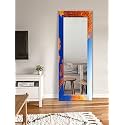 999STORE Printed Huge Mirror Mirror Full Length for Bedroom Blue Brown Tree Pattern Large Long Big Full Length Mirror (MDF_24X72 Inches) Mirror24X72286