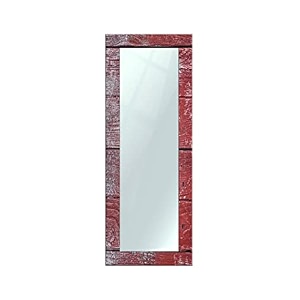 999store printed long mirror mirror for wall decor red wooden pattern large long big full length mirror mdf_18x48 inches mirrorbmp302
