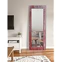 999STORE Printed Long Mirror Mirror for Wall Decor red Wooden Pattern Large Long Big Full Length Mirror (MDF_24X72 Inches) Mirror24X72302