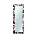999STORE Printed Long Mirrors for Wall Mirror for Wall Large Size Blue Clouds Pattern Mirror 4 feet (MDF_18X48 Inches) MirrorBMP68