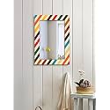 999STORE Printed Hall Decorative Items Bedroom Mirror Full Length Multi Color Abstruck Large Long Big Full Length Mirror (MDF_18X48 Inches) MirrorBMP359