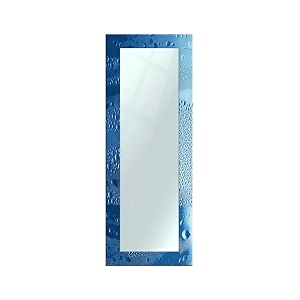999store printed mirror for makeup big size wall mirrors for bathroom blue waterdrop pattern large long big full length mirror mdf_18x48 inches mirrorbmp274