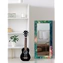 999STORE Printed Mirror for Living Room Long Wall Mirror for Bedroom Green Sky&amp; Stare Pattern Bedroom Mirror (MDF_18X48 Inches) MirrorBMP180