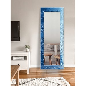 999store printed mirror for makeup big size wall mirrors for bathroom blue waterdrop pattern large long big full length mirror mdf_24x72 inches mirror24x72274