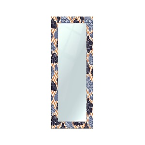 999store printed long mirrors for wall mirror for wall large size blue clouds pattern mirror 4 feet mdf_18x48 inches mirrorbmp68