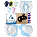 99FLIPS Knee Pads for Kids 3-12 Years [6pc] - Skating Protective Gear